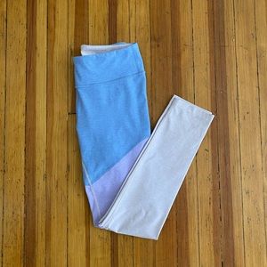 EUC Pastel Colorblock 7/8 Leggings